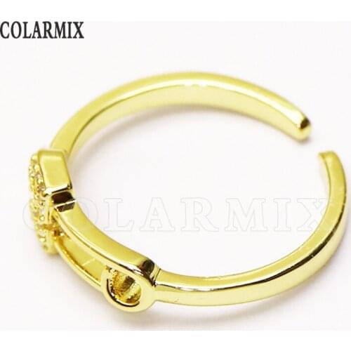 8 Piece Metal clip shape rings Open rings jewelry Rings jewelry rings Gold color rings Gift for women jewelry Gift 51330