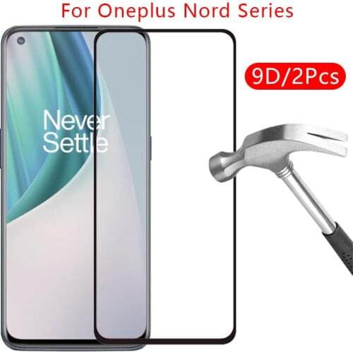 9d screen protector tempered glass case for oneplus nord n10 5g n100 cover on one plus n 10 100 10n 100n protective phone coque