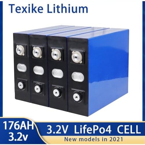 CATL 3.2V 176AH NEW Lifepo4 4PCS 12/24/36/48V CELL Pack Grade A DIY Rechargeable Battery Pack EU US Tax Free With
