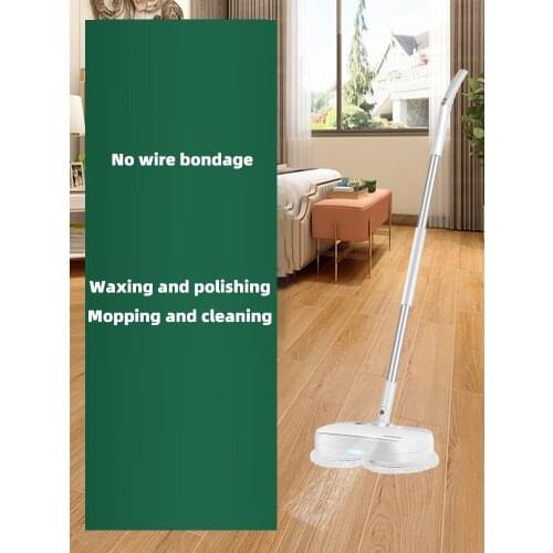 Household wireless electric mop floor waxing and polishing machine, marble wood floor tile cleaning