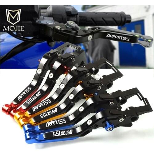 For Yamaha AEROX 155 AEROX155 2017 2018 Motorcycle Accessories CNC Aluminum Adjustable Folding Extendable Brake Clutch Levers