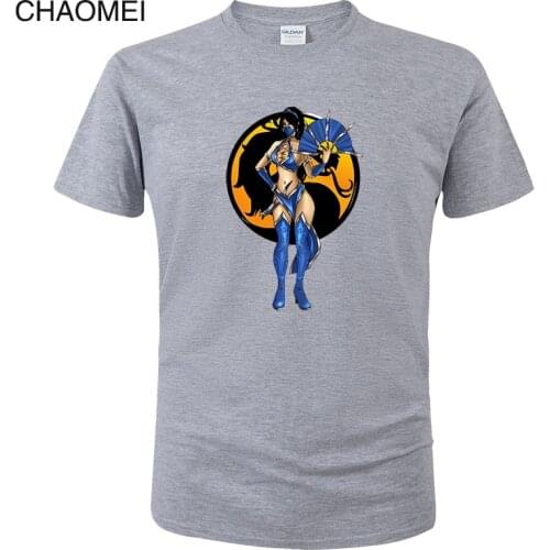 2019 Game Mortal Kombat T shirt Men Kitana Cotton MK Printed T-shirt Summer Short Sleeve Tops Tees Homme Clothing C135