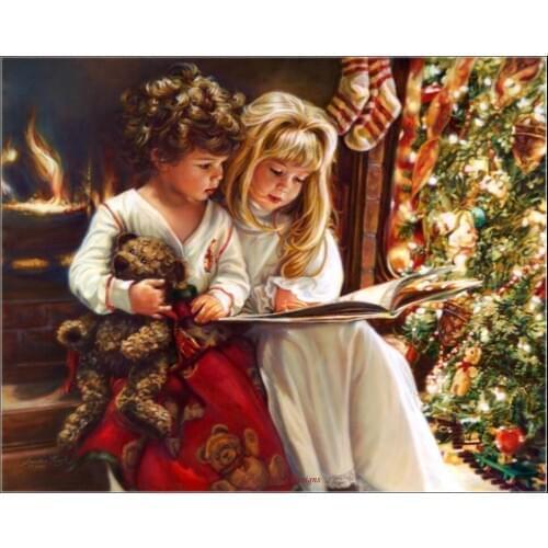 The Night Before Christmas - Counted Cross Stitch Kits - DIY Handmade Needlework Embroidery 14 ct Cross Stitch Sets DMC Color