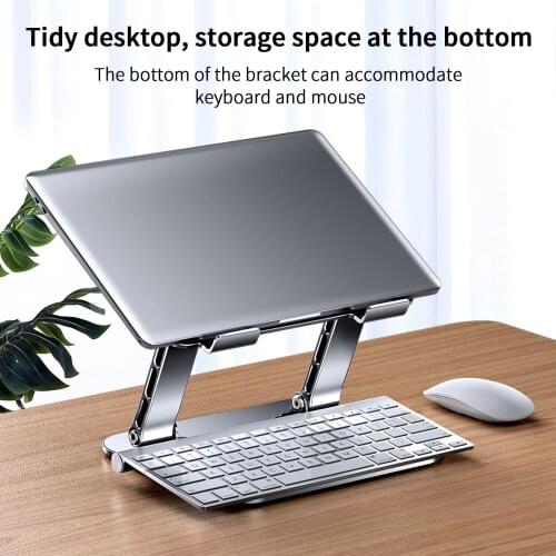 Computer Bracket Lifting Cooling Holder Non-Slip Aluminum Alloy Adjustable Laptop Stand Folding Portable For Notebook MacBook