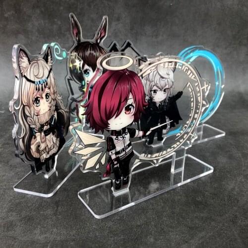 Arknights SilverAsh Amiya Pramanix EXUSIAI Cosplay Cartoon Acrylic Sticky note Stand Figure Model Plate Desk Decor Toy Keychain