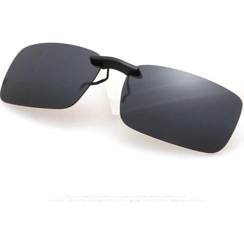 New Unisex Polarized Clip On Sunglasses Near-Sighted Driving Night Vis Lens Anti-UVA Anti-UVB Cycling Riding Sunglasses Clip