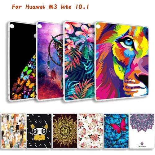 Shockproof Silicone TPU Case For Huawei M3 Lite 10.1 MediaPad M3 Lite 10 BAH-W09 BAH-AL00 10.1"inch Back Cover Flexible Bumpers