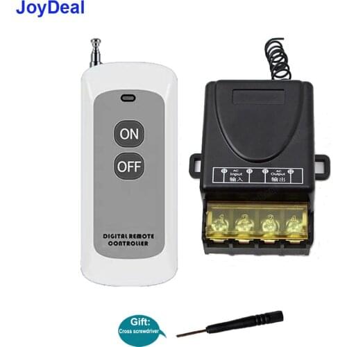 433 Mhz High Power Wireless RF Remote Control Switch 110V 220V 30A Receiver On/Off For Factory Farm Office Exhaust Fan Pump Lamp