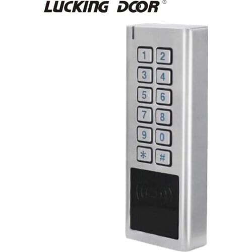 Metal Rfid access control reader 125KHZ 13.56MHZ HID Proximity Keypad Card Reader Waterproof Rainproof with wiegand output