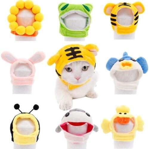 Pet Hat Clothes For Cat Cosplay Costume Suit For Cats Dog Funny Headwear Kitten Party Dressing Up Cap New Year Costume Clothing