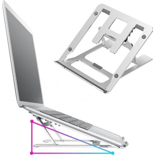 Foldable Aluminum Alloy Five-Speed Adjustable Laptop Stand Stable Anti-Scratch Heat Dissipation Tablet Holder Base Bracket