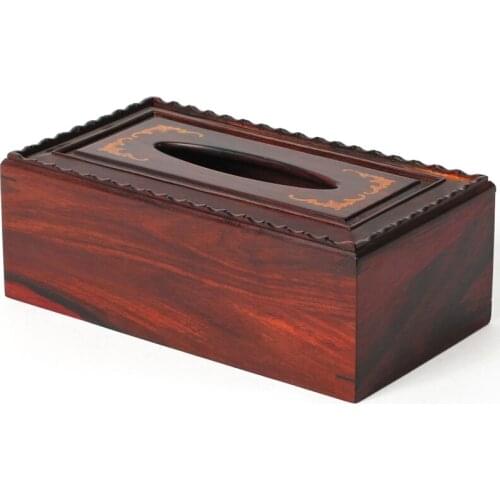[TZ] Suanzhimu with vegetarian boxwood mahogany crafts box bat tissue box