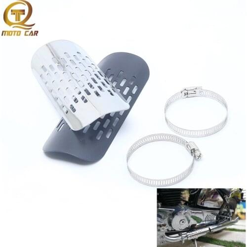 Universal Heat Insulation Motorcycle Exhaust Pipe Muffler Systems Motorbike Heat Shield Cover Guard Pipe For C20