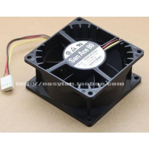 Sanyo Denki 9G0812PK1K091 DC 12V 1.8A 80x80x38mm Server Cooling Fan
