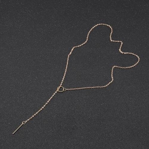 Ladies Gilrs Necklace Long Collar Pendant Chain Choker Necklace Bar Pendent Necklace