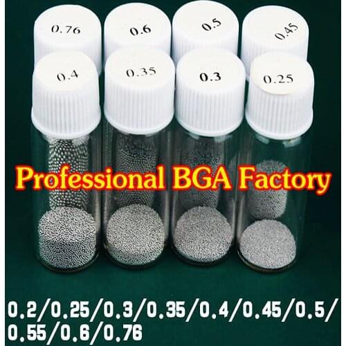 25k) 25,000pcs 0.2mm/0.25MM/0.3mm/0.35mm/0.4mm/0.45mm/0.5mm/0.55/0.6mm/0.65mm/0.76mm Leaded Soldering Balls BGA Solder Balls