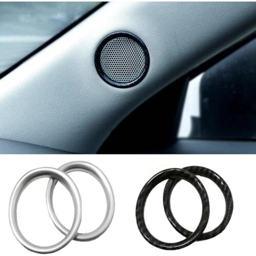 ABS Chrome Accessories Car Styling Auto Interior Speaker Ring Sides Trim Cover For Mazda CX-8 CX8 2017 2018 2019