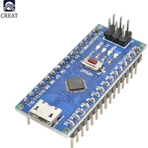 Micro USB Adapter CH340 Nano V3.0 ATMEGA328P-MU ATMEGA328 Microcontroller Module Development Board for Arduino