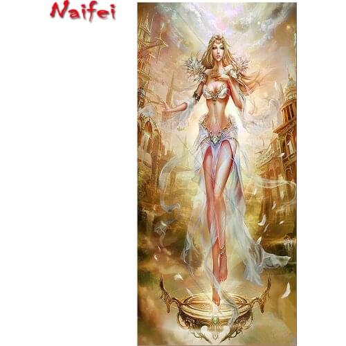 5D Diy Elf Girl Art Diamond Painting Fantasy anime goddess Full Square Drill Embroidery Cross Stitch Kits Mosaic Home Decor