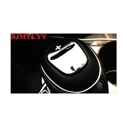 BJMYCYY 1PCS Automobile gear head stainless steel sequins For Chevrolet Cruze 2017-2018 Car Accessories Decoration Sequins