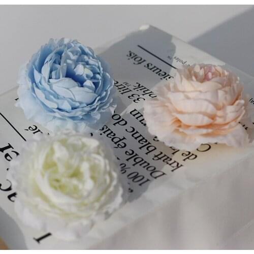 5pcs 8cm Peony Artificial Flower Head for Party Home Garden Decoration DIY Wedding Backdrops Flower Wall Garland Fake Flowers