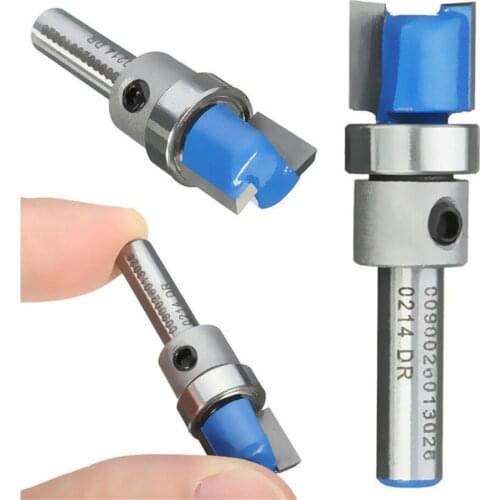 1/4”Shank Mortise/Template Flush Trim Cutter Router Bit 1/2''x2/5’’x 1-3/4