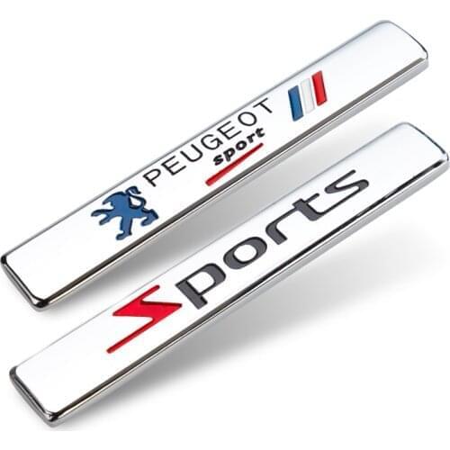 Car Styling Metal Emblem Sticker Auto Trunk Decal Accessories For Peugeot 607 206 307 308 508 2008 205 3008 207 208 407 4008 301