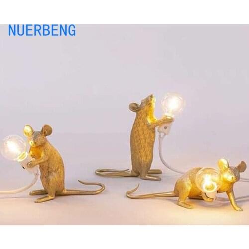 Cute Mini Mouse Resin Night Light LED Table amp Baby Children Kids Sleeping Lights Home Bedroom Living Room Decor Lampara Lampe