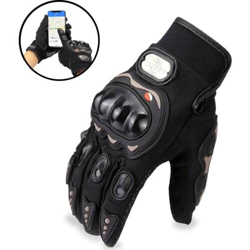 Motorcycle Gloves Super Fiber Reinforced Leather Motocross Motorbike Biker Racing Car Riding Mechanical Moto Gloves Men Women