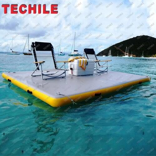 2021 newly designed inflatable dock inflatable water yoga mat for sale