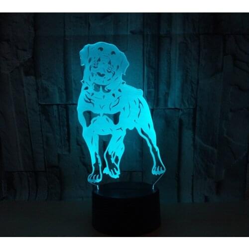 New Dog 3d Table Lamps For Living Room Touch Remote controlled Led Desk lamp Lantern For Festival Gift Lighting