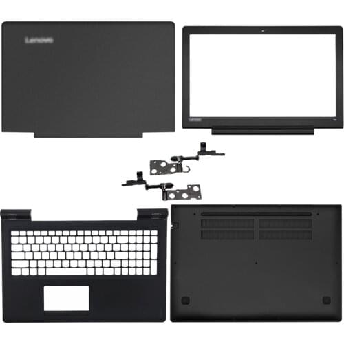 New top laptop back cover for lenovo ideapad 700-15 700-15isk lcd back cover/front frame/hinges/bottom box black/hand rest