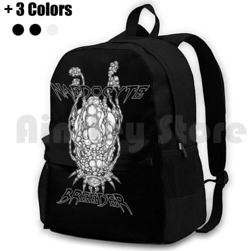 Deep Rock Galactic : Naedocyte Breeder Outdoor Hiking Backpack Waterproof Camping Travel Deep Galactic Mining Linework Black