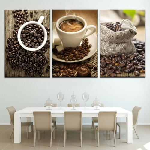 Creative Style Poster Kitchen 3 Set Home Decor Modern Coffee Coffee Bean Modular Pictures Prints Painting HD Wall Artwork Canvas