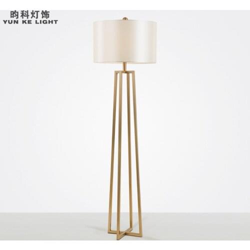 Postmodern creative American light luxury living room model room simple hotel home study designer bedroom floor lamp