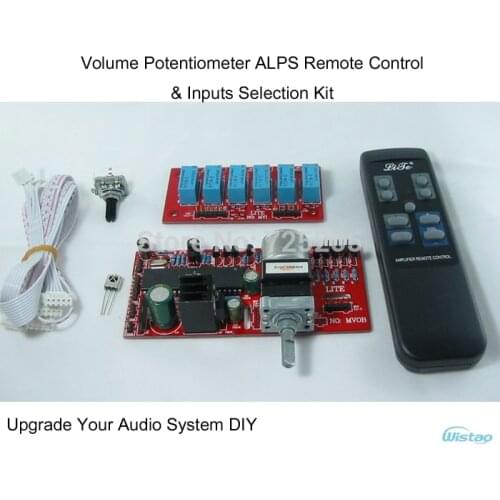Amplifier Volume Potentiometer ALPS Remote-Control & Inputs Selection Kit for HIFI Audio DIY Upgrade Your System Free Shipping