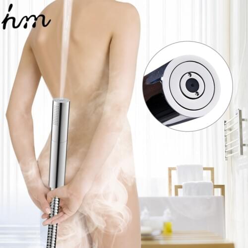 Hm With Switch Hand Shower Head Brass Pressure Rain&Pulse Spray Gun Super Supercharged Bathroom Detachable Washable Shower Head