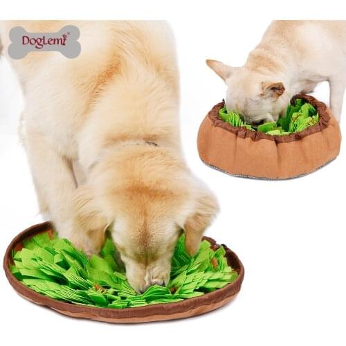 Dog Snuffle Mat Detachable Fleece Pads Dog Mat Pet Sniffing Training Blanket Relieve Stress Nosework Puzzle Toy Pet Nose Pad