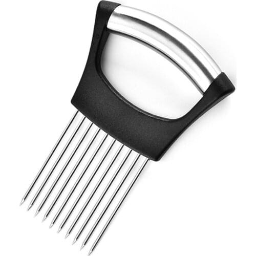 Tube Handle 304# Stainless Steel Onion Plug Veggie Chopper Onion Hand Guard Fruits And Vegetables Sliced Tools