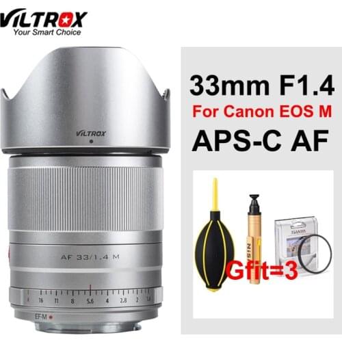 Viltrox 33mm F1.4 EF-M Prime Lens Auto focus APS-C For Canon EOS M Mount Mirrorless Camera M10 M5 M6 II M200 M50 M100 M3