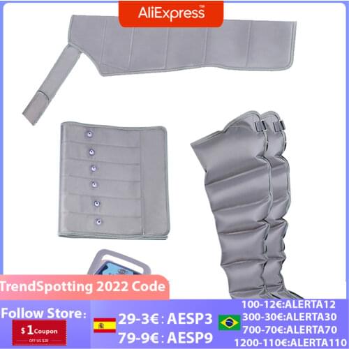 Air Wave Leg Massager Foot Arm Waist Massage Air Compression Pressure Circulator Lymphatic Drainage Device Knee Physiotherapy