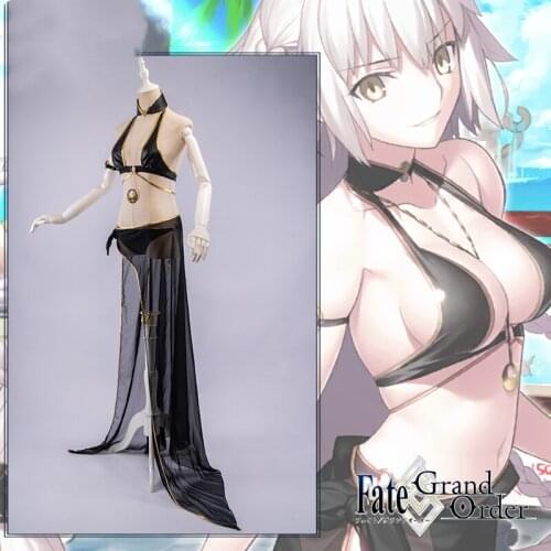 Anime Fate Grand Order FGO Black Saber Servant Sexy Swimsuit/wear Full Set Cosplay Costume Women Halloween Free Shipping 2020