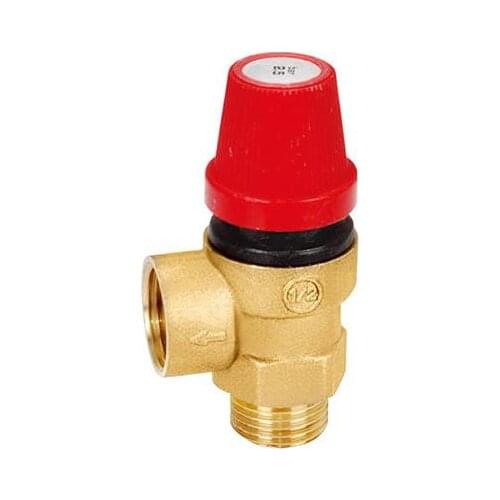 1/2" DN15 6 bar brass pressure relief boiler gas safety valve