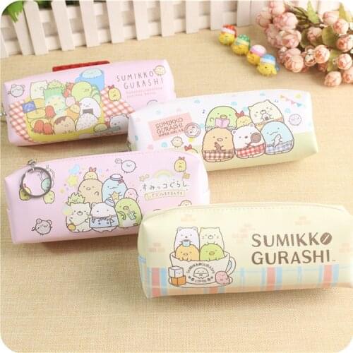 1PC Cute Sumikko gurashi Pencil Bag for school Big capacity pencil case stationery pouch Estuche School Office Supply