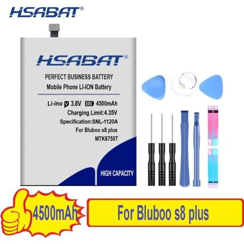 100% Original HSABAT 4500mAh Battery For Bluboo S8 Plus