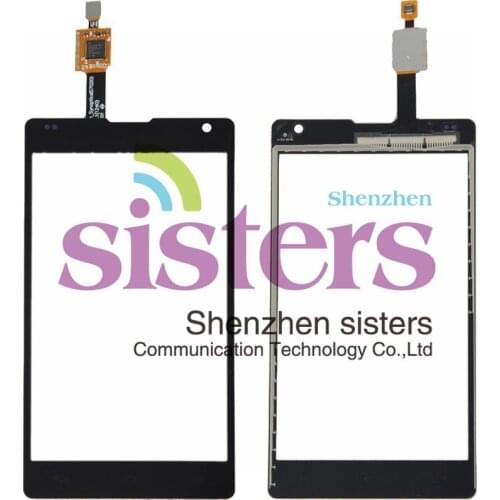 2Pcs Black Touch Screen Digitizer Panel Replacement for LG Optimus G E975, Free Shipping