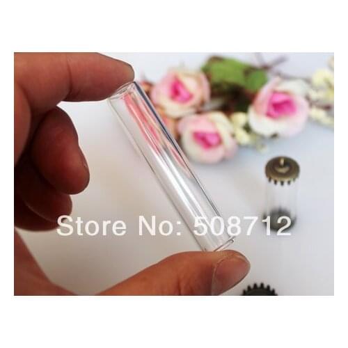 60X12mm Glass Tube Bottles With Crown Metal Cap,wising bottle pendant,DIY drift bottles,Tube Vial Pendant,Vial Jewelry pendants