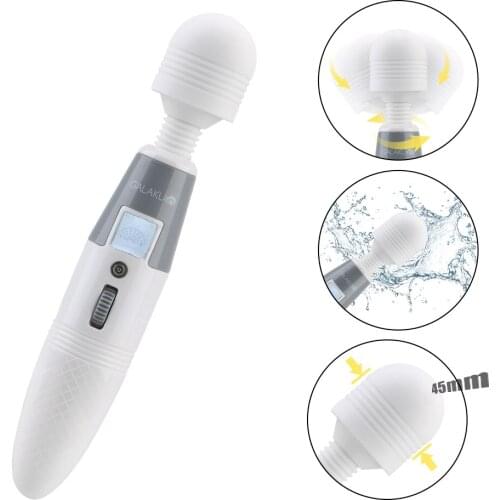 64 Modes Body Massage Sex Toys for Women Powerful Magic Wand Vibrator Vaginal Massager Huge Head AV Vibrator Clitoris Stimulator