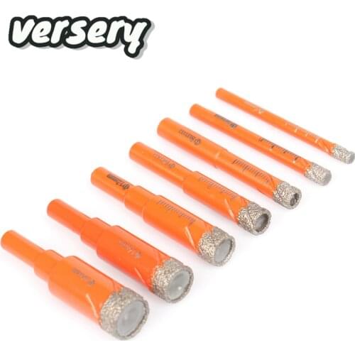 Free Shipping 5/6/8/10/12/14/16mm Round Handle Dry Vacuum Brazed Diamond Drilling hole saw for Ceramic Granite marble Drill Bits