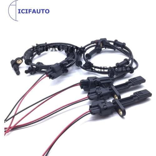 ABS Wheel Speed Sensor Front Rear Left Right With Connector Plug For Jeep Wrangler 68003281AA 52060156AD 52125003AA 52125003AC